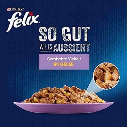 Purina Nestle Drėgnas Kačių Maistas - Purina Felix Mix 120x85g