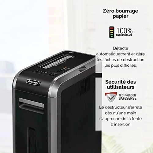 Fellowes Cross-Cut 125Ci popieriaus smulkinimas, kompaktinių diskų smulkinimas, kreditinių kortelių smulkinimas, tradicinis