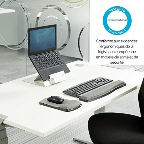 Klaviatūra FELLOWES Premium Gel adjustable riešo atrama juodas