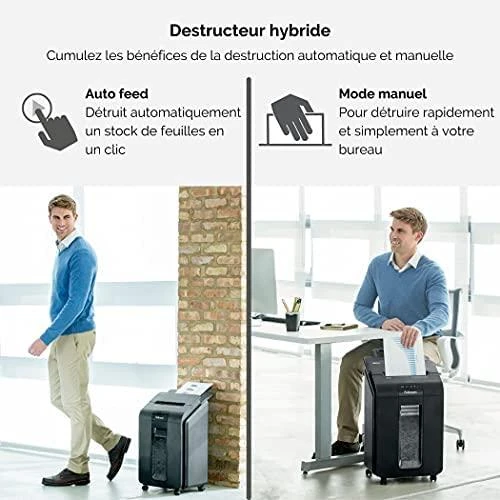Fellowes AutoMax™ 100M Automatinis kompaktiškas dokumentų naikiklis