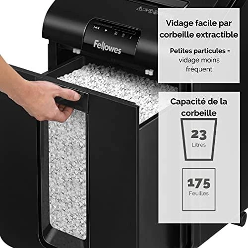 Fellowes AutoMax™ 100M Automatinis kompaktiškas dokumentų naikiklis