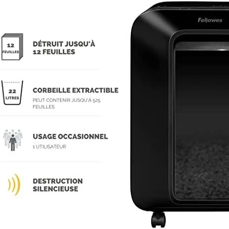 Fellowes Powershred popieriaus naikiklis LX201 juodas