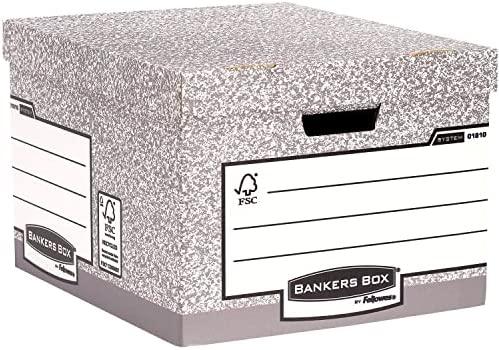 „Fellowes Bankers Box System“ FSC sertifikuota didelė „FastFold“ archyvavimo dėžė (01810-FFEU)