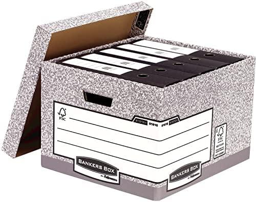 „Fellowes Bankers Box System“ FSC sertifikuota didelė „FastFold“ archyvavimo dėžė (01810-FFEU)