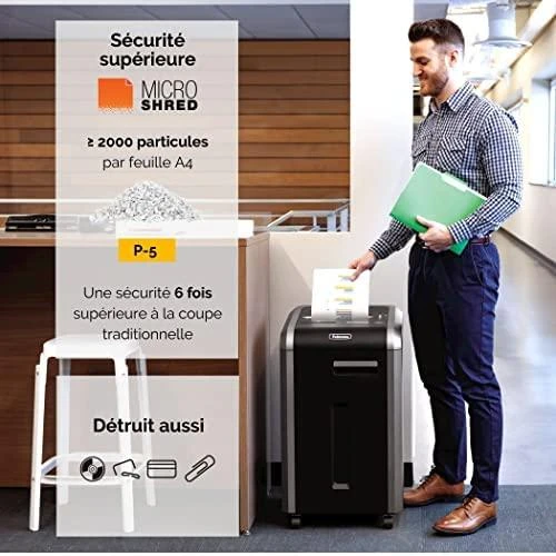 Fellowes 225Mi naikiklis su techninių parametrų schema