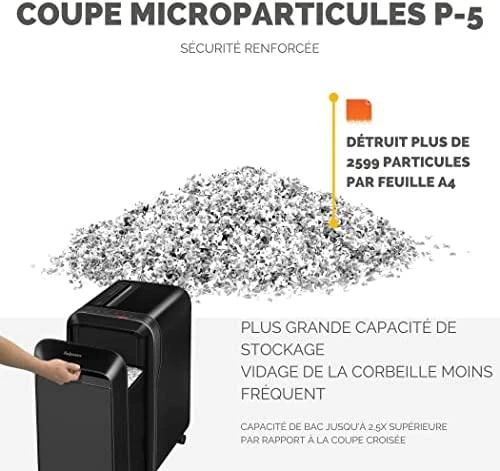 Fellowes MicroShred | LX221 | Juodas | Popieriaus smulkinimas | Kreditinių kortelių smulkinimas | Tradicinis