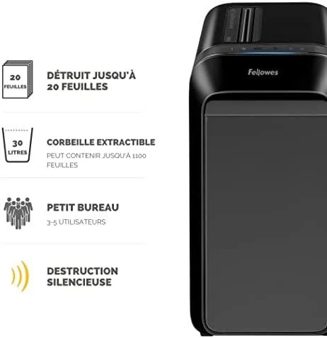 Fellowes MicroShred | LX221 | Juodas | Popieriaus smulkinimas | Kreditinių kortelių smulkinimas | Tradicinis