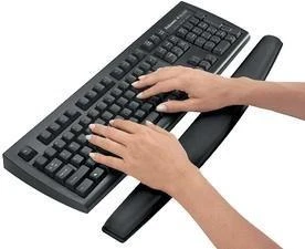 Fellowes | Foam Klaviatūra Pad Memory Foam | Klaviatūra riešo atrama | 490 x 58.7 x 23.9 mm | Juodas