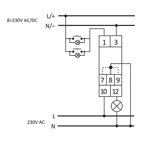 F&F SCO-815-ŚCIEMNIACZ 230V 300W TH35 1-MOD