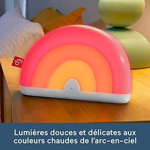 Mattel Fisher-Price šviečiantis vaivorykštės migdukas su muzika ir garsais HGB91