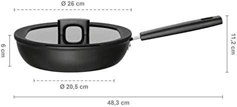 Fiskars HF keptuvė- troškintuvas, 26 cm/2,8L