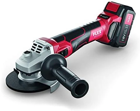Akumuliatorinis kampinis šlifuoklis FLEX LBE 125 18.0-EC/5.0 Set