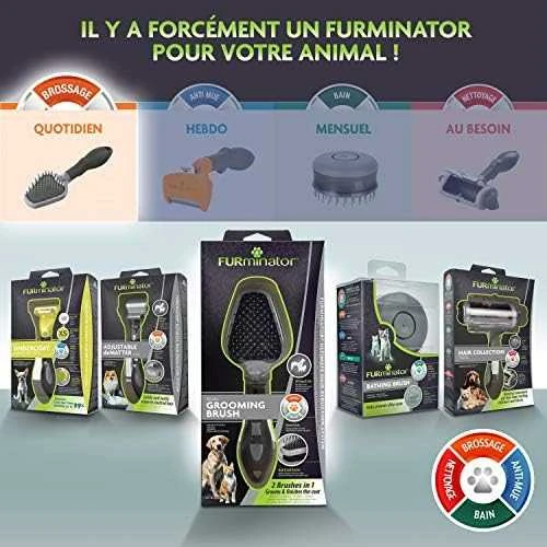 FURminator Dvigubas šepetys