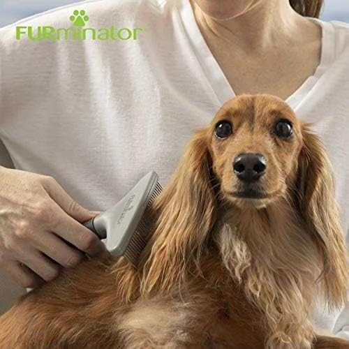 Furminator metalinės šukos-grėbliukas šunims ir katėms