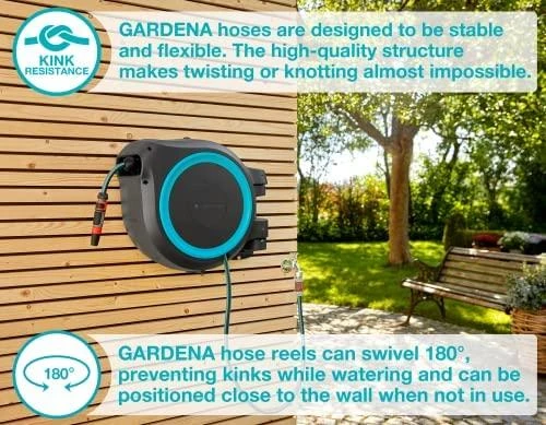 Ritė su žarna Gardena 30m RollUp L g