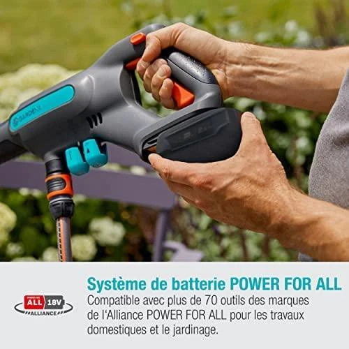 Gardena Vidutinio slėgio akumuliatorinė plovykla „AquaClean 24 / 18V P4A“ solo, 14800-55