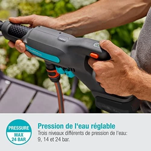 Gardena Vidutinio slėgio akumuliatorinė plovykla „AquaClean 24 / 18V P4A“ solo, 14800-55