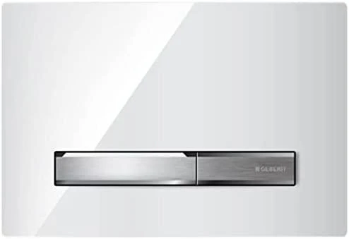 Geberit taustiņš Sigma50, 266x164 mm, balts/hroms