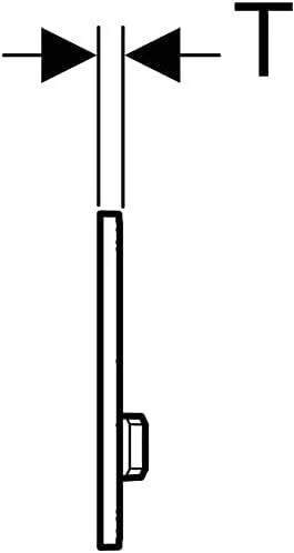 Geberit taustiņš Sigma50, 266x164 mm, balts/hroms