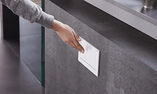 Geberit taustiņš Omega30, 212x142 mm, balts/hroms/