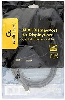 GEMBIRD CCP-mDP2-6 Gembird Mini DisplayPort į DisplayPort skaitmeninės sąsajos kabelis, 1,8 m