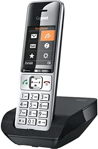GIS Gigaset COMFORT 500 DECT telefonas Skambintojo ID Juoda, Sidabras