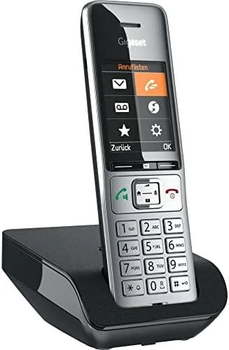 GIS Gigaset COMFORT 500 DECT telefonas Skambintojo ID Juoda, Sidabras