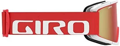 Giro žiemos akiniai GIRO SEMI Raudonas Baltas APEX (spalvotas veidrodinis stiklas AMBER SCARLET 40% S2 + spalvotas stiklas Geltonas 84% S0)