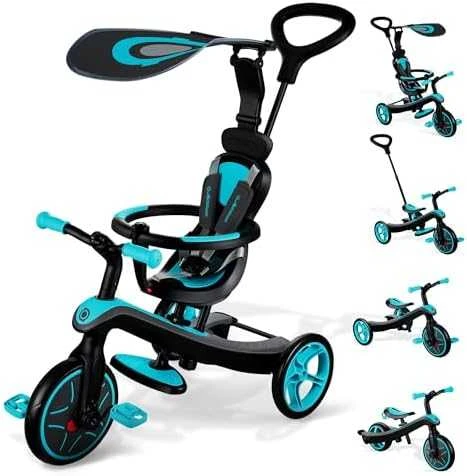 Daugiafunkcinis triratukas Globber Explorer Trike 4in1, rožinis 632-110