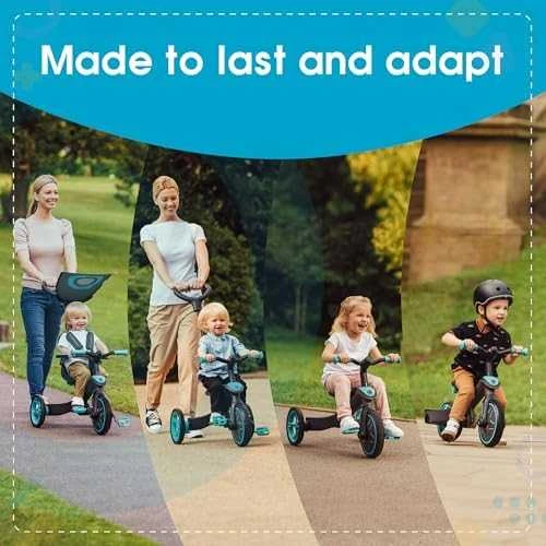 Daugiafunkcinis triratukas Globber Explorer Trike 4in1, rožinis 632-110