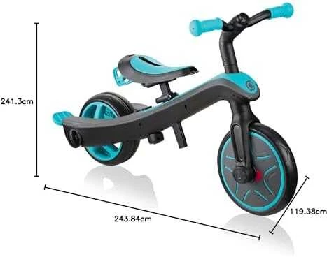 Daugiafunkcinis triratukas Globber Explorer Trike 4in1, rožinis 632-110