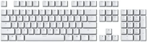 Pakaitiniai klaviatūros klavišai Glorious ABS Keycaps - 104vnt, ANSI, US išdėstymas, Balti
