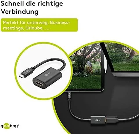 Goobay USB-C į HDMI adapteris | 38532 | HDMI jungtys kiekis