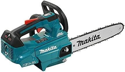 Makita DUC306Z Akumuliatorinis grandininis pjūklas, 2 x 18 V, BL variklis 300 mm, 20 m/s. (VIRŠUTINĖ RANKENA) be akumuliatorinio ir krovinio
