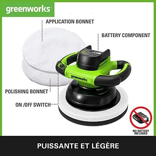 Poliruoklis Greenworks G24BU10; 24 V (be akumuliatoriaus ir pakrovėjo)