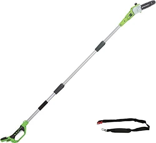 Greenworks G24PS20 aukštapjovė medžiams genėti 24V be akumuliatoriaus