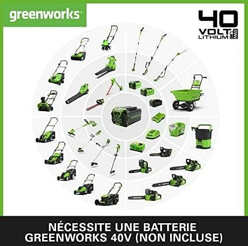 Greenworks Grandininė aukštapjovė G40PSF 20 cm, 40V, be akumuliatoriaus ir kroviklio
