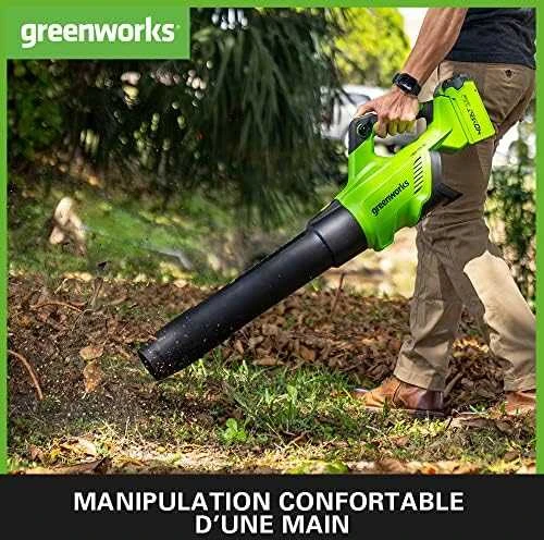Akumuliatorinis lapų pūstuvas Greenworks GD40ABII; 40 V (be akumuliatoriaus ir pakrovėjo)
