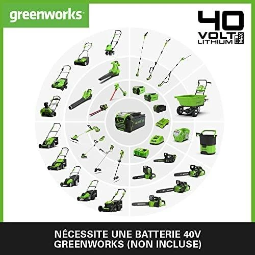 Žoliapjovė - trimeris Greenworks GD40BCB; 40 V (be akumuliatoriaus ir pakrovėjo)