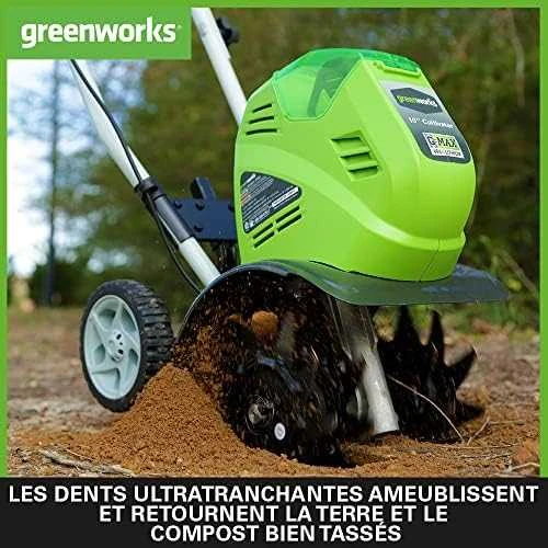 Kultivatorius Greenworks G40TL; 40 V (be akumuliatoriaus ir pakrovėjo)