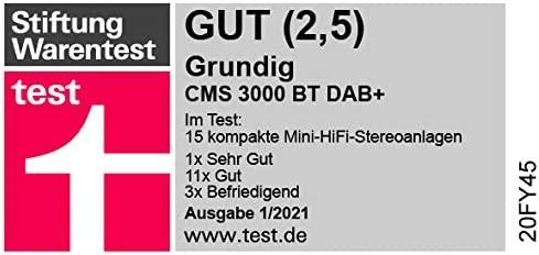 Muzikinis centras Grundig CMS 3000 BT DAB+, home audio micro system, juodas, sidabrinis, 30 W