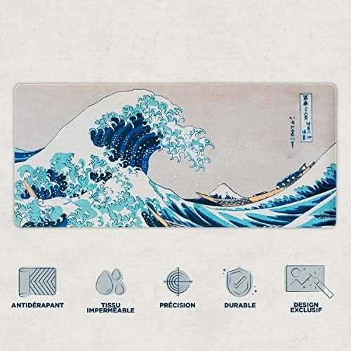 Kilimėlis ERIK The Great Wave of Kanagawa Hokusai gaming desk mat
