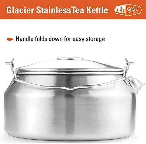JAV GSI Glacier Stainless Tea Virdulys 950 ml arbatinukas