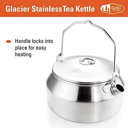 JAV GSI Glacier Stainless Tea Virdulys 950 ml arbatinukas