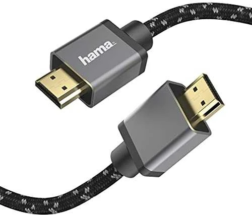 Cable Hama HDMI™ 2.1 auksinis-pl. 5m