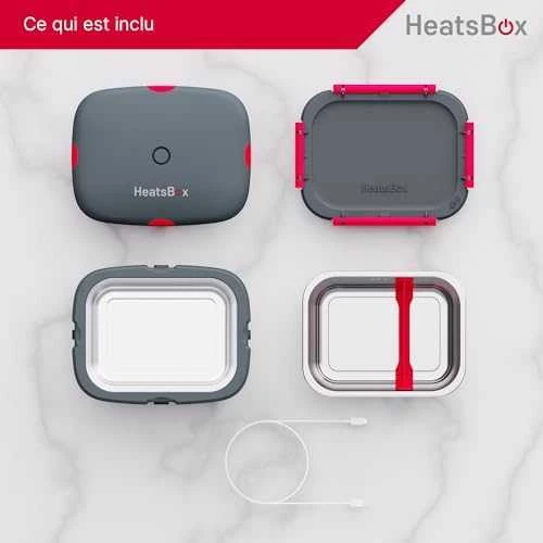 HeatsBox HB-04-102B elektrinė priešpiečių dėžutė 100 W 0,925 L Juodas Suaugusiųjų