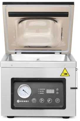 Kamerinė vakuuminio pakavimo mašina su alyvos siurbliu 410mm 1000W PROFI LINE 410 Hendi 201442