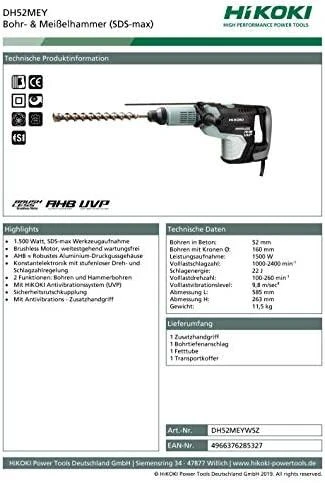 Perforatorius HiKOKI DH52MEY