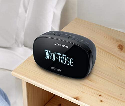 Muse Mūza | DAB+/FM dvigubas žadintuvo radijas | M-150 CDB | Signalizacijos funkcija | AUX in | Juodas