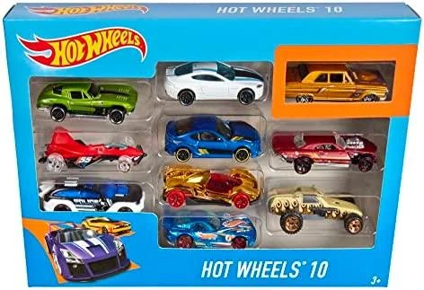 Mattel HOT WHEELS dešimties automodelių rinkinys, 54886